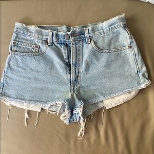Levi’s 550 Cut offs Shorts from Urban Outfitters